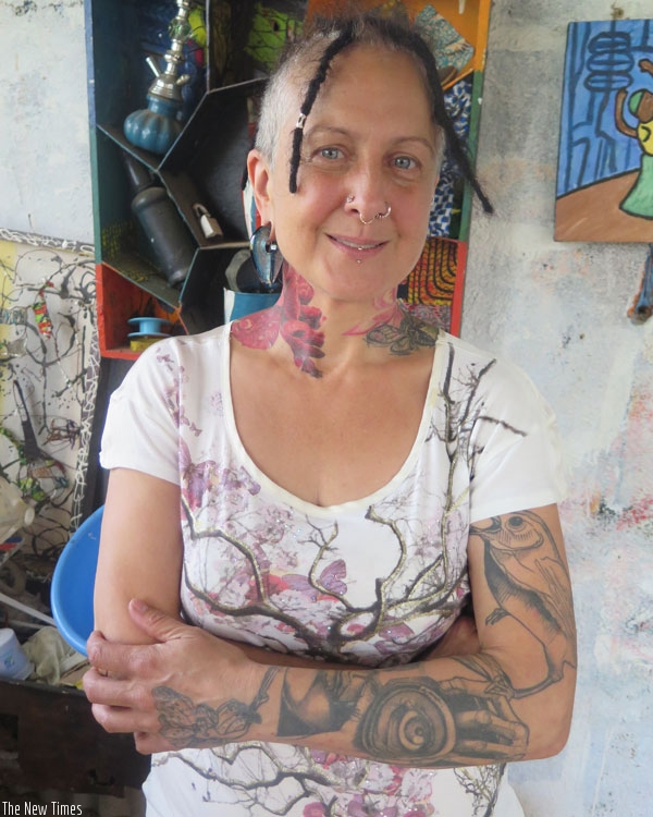 Ivy Gowen says that her tattoos mean something in her life. (Moses Opobo)