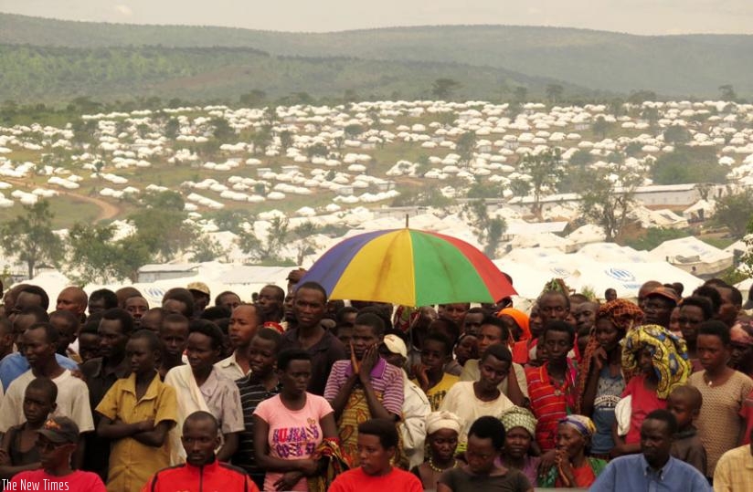 Burundian refugees at Mahama Refugee Camp. (Stephen Rwembeho)