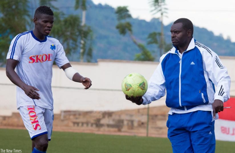 Rayon Sports lost key players including left back Abouba Sibomana (L) to Kenyan side Gor Mahia, while Sosthu00e8ne Habimana (R) acted as interim coach twice this seasson. (T. Kisambira)