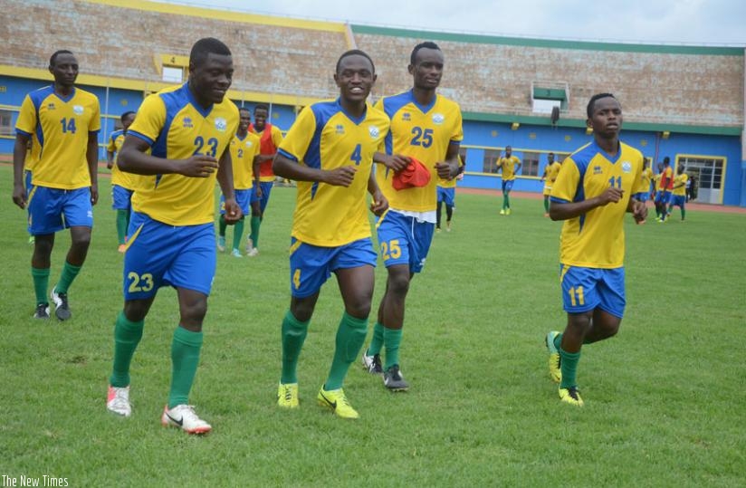Rwanda U-23 team face a daunting task against their Ugandan counterparts this afternoon at Amahoro stadium. (Sam Ngendahimana)