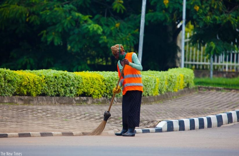 Kigali is known for green, well-manicured lawns, thanks in part to the women who clean the city's public places. (File)