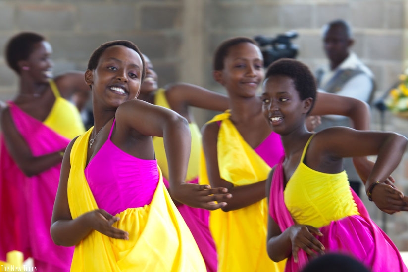 Singing and dancing sessions build teamwork while at the same time making school more interesting. (Timothy Kisambira)