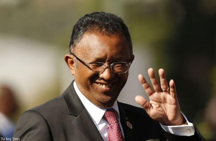 Madagascar's President Hery Rajaonarimampianina. (Net photo)