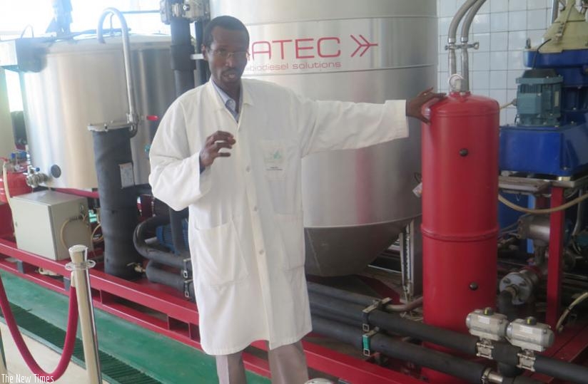 The defunct bio-diesel plant at Mulindi. The project that was run by the former IRST might not resume production, at least as far as mass production is concerned. (Stephen Nuwagira)