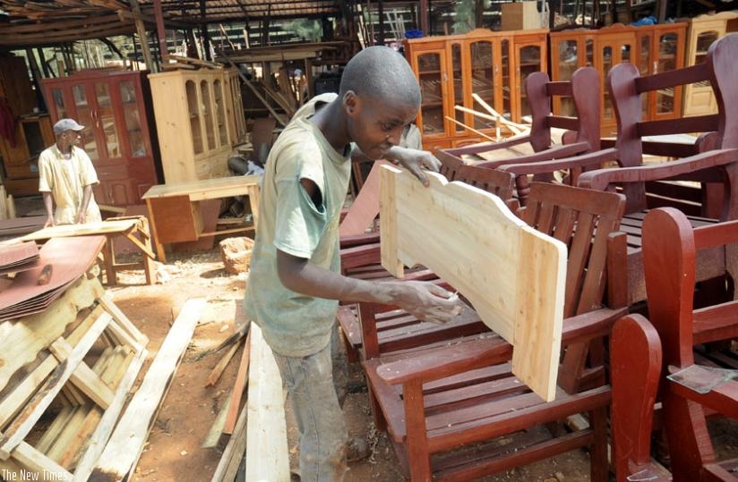 A lad at work in a Gakinjiro workshop. There is still a big number of  unemployed youth in Africa. (File)