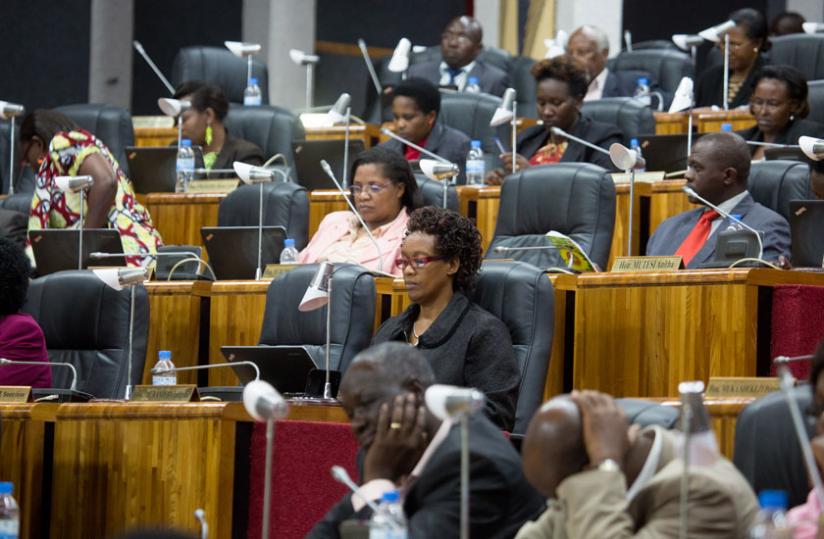 Members of Parliament in a session Rwanda chose a consensual model of political dispensation. (File)