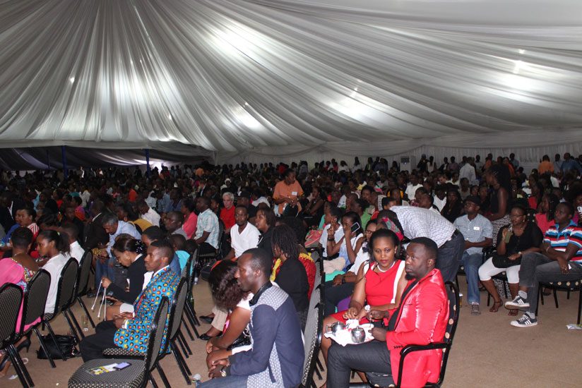 There was large crowd of comedy fans. (Fernand Mugisha)