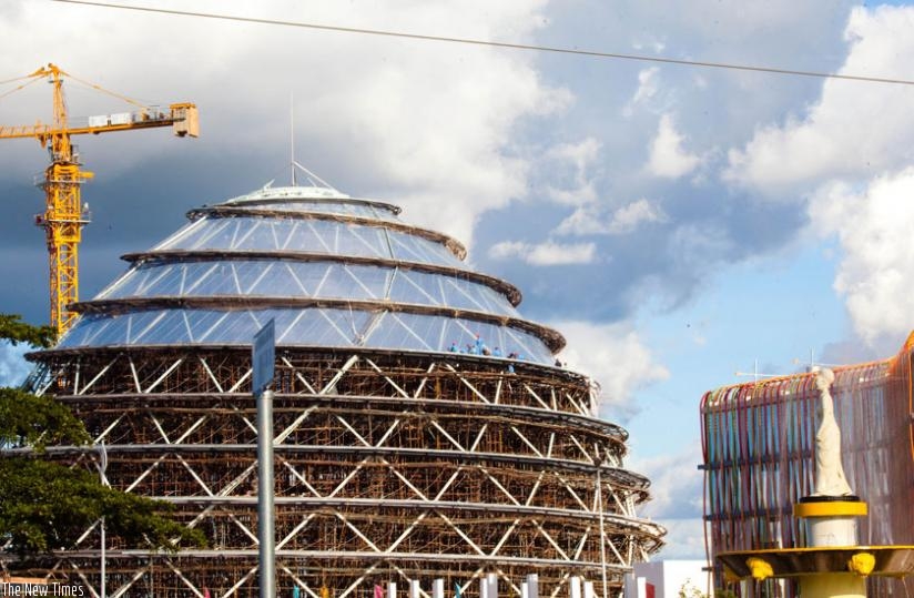 Kigali Convention Centre in Kimihurura is one of the large scale projects that have stalled despite availability of funds to complete the works. (Timothy Kisambira)