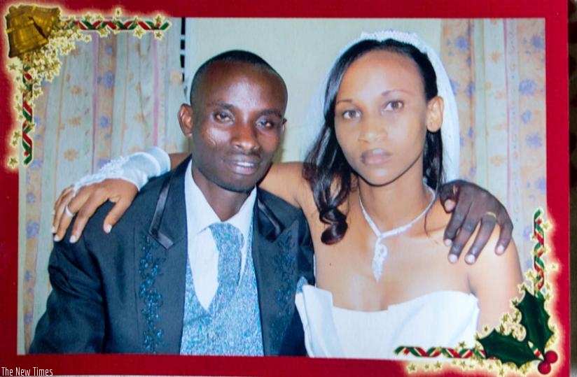Wedding picture of the then happy couple. (Fernand Mugisha)
