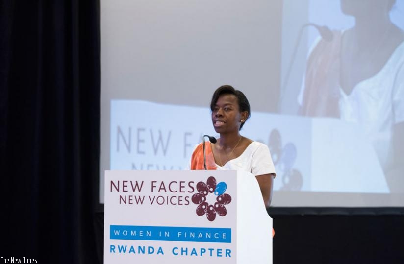 Nsanzabaganwa during the 'New Faces, New Voices' launch in Rwanda on June 10.rn (File)