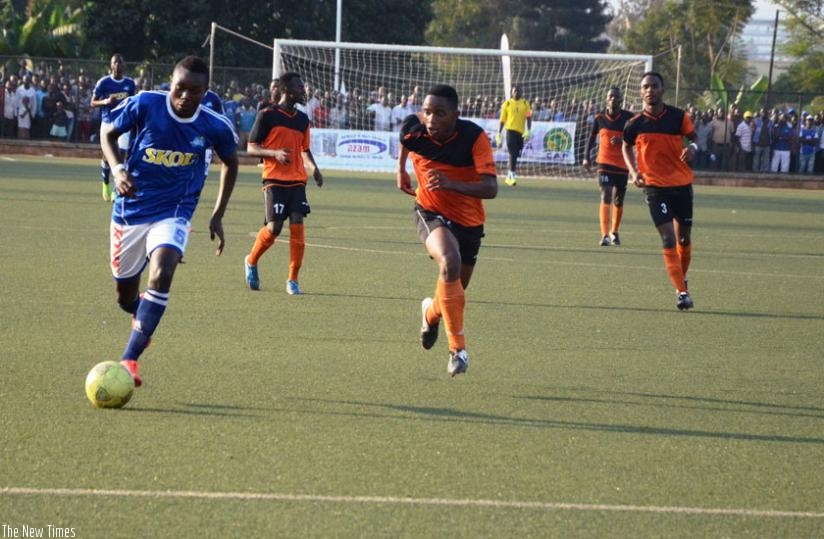 Substitute Frank Lomami (L) scored the fourth goal to send Rayon Sports into the Peace Cup final. (Sam Ngendahimana)