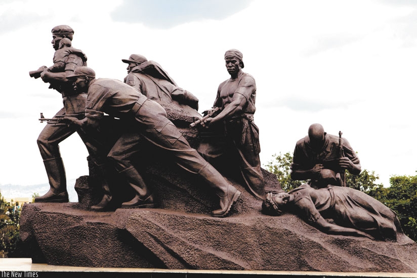 The Liberation monument at Parliament gardens in Kigali. (Doreen Umutesi)