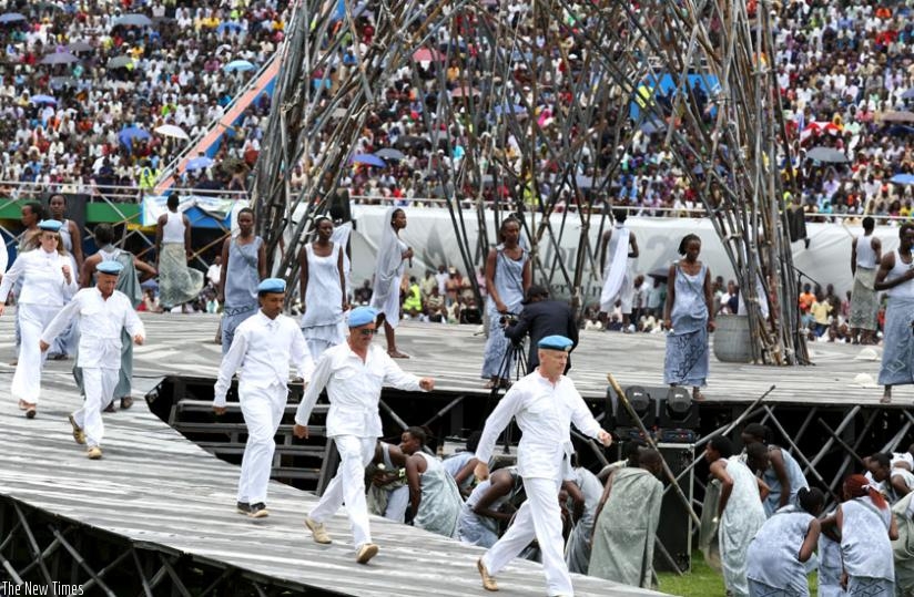 Mashirika perform at last year's commemoration of the Genocide against the Tutsi at Amahoro Stadium. (File)