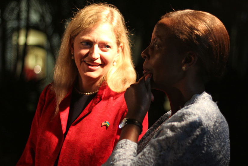 US Ambassador to Rwanda with Louise Mushikiwabo.