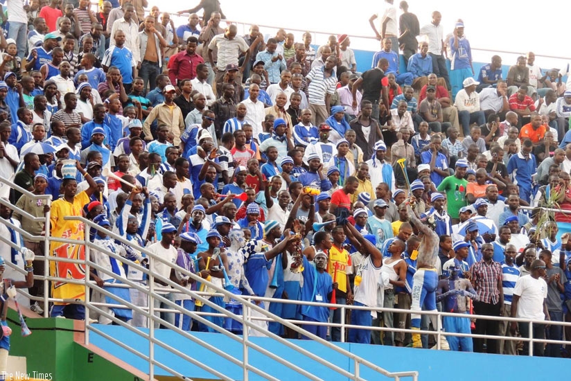 Rayon Sports fans always turn up in big number to support their team. (File photo)