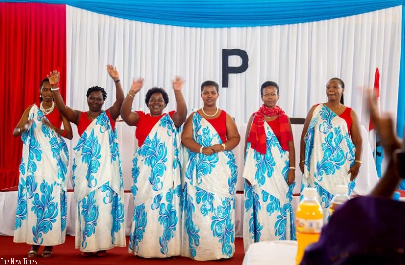 The elected members of the RPF women council. (Doreen Umutesi)