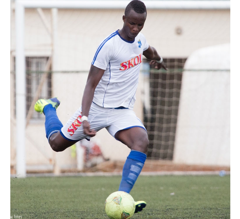 Faustin Usengimana has established himself as a key figure in the Rayon Sports team. (T. Kisambira)