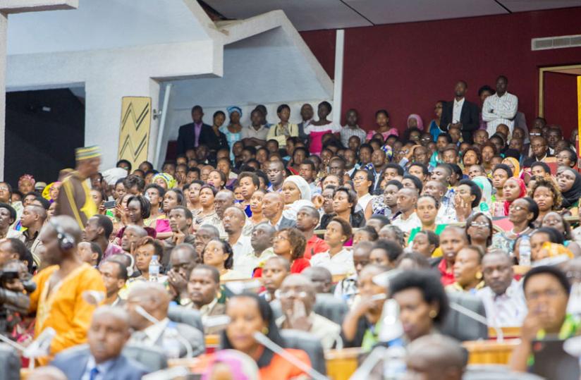 The public gallery of the Chamber of Deputies was full to capacity as MPs examined public petitions on the proposed amendment of Article 101 of the Constitution. (Timothy Kisambira)