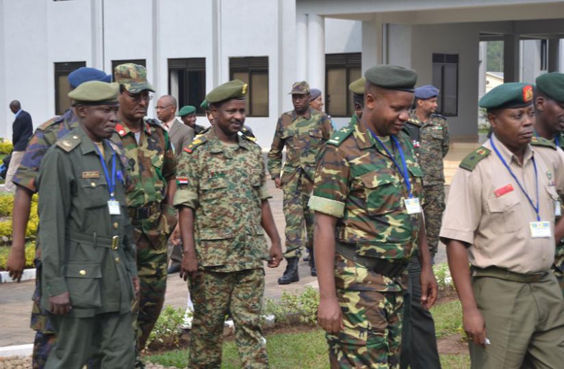 Some of UN, AU staff officers course participants at Rwanda Peace Academy in Musanze. (Jean d'Amour Mbonyinshuti)