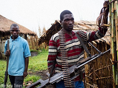Members of the FDLR militia in DR Congo. (Net photo)