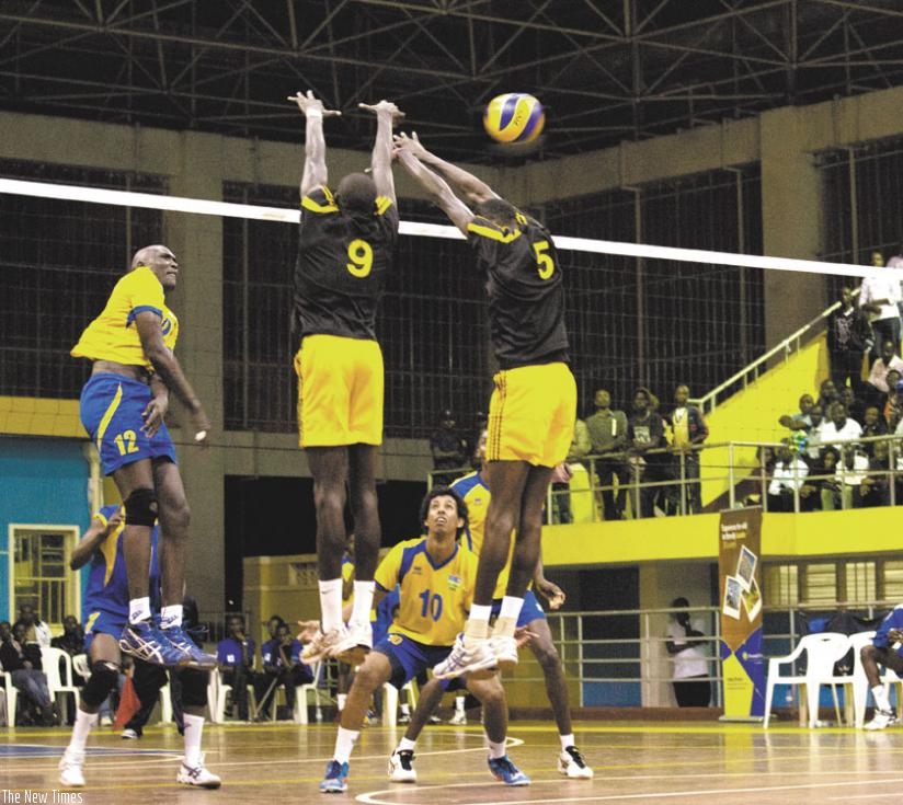 Rwanda's vice captain Lawrence Yakan (number 12) is recovering from a knee injury. (Timothy Kisambira)