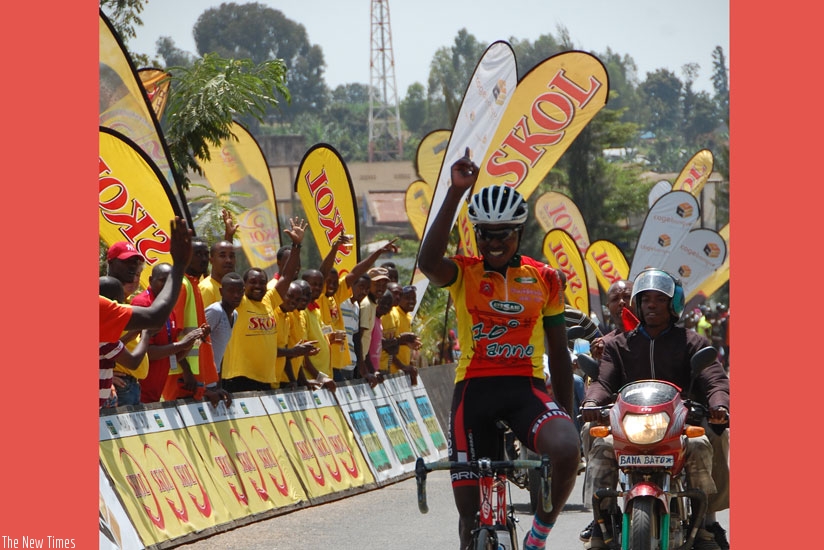 Janvier Hadi won the 'Race for Culture' from Nyungwe to Nyanza in the Rwanda Cycling Cup earlier this month. (Courtesy)