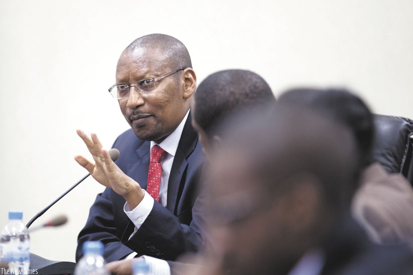 National Bank of Rwanda (BNR) governor John Rwangombwa said early this week that the exchange rate in Kigali was artificially created by speculators who are stockpiling dollars to sell on the black market. (Timothy Kisambira)