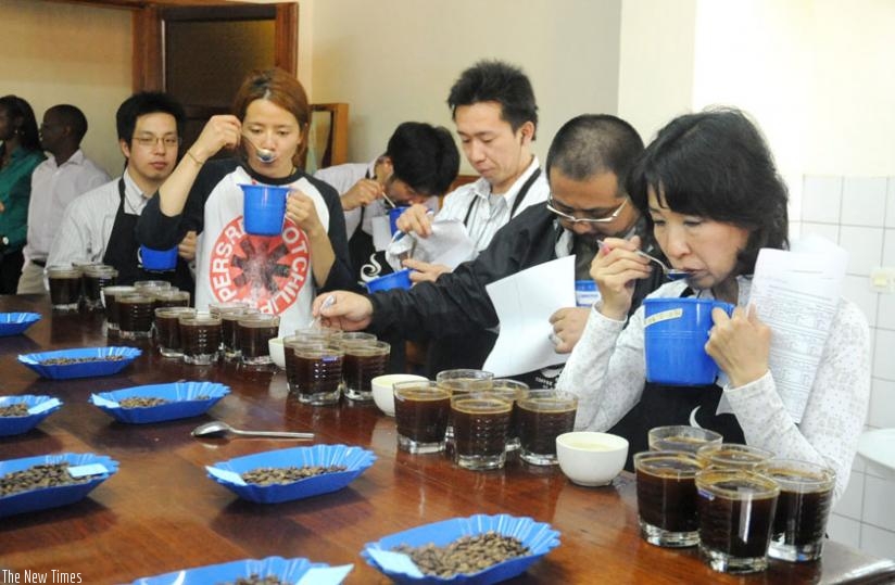 Judges observe the taste and aromas of coffee during 2013 coffee Cup of Excellence competition. (File)
