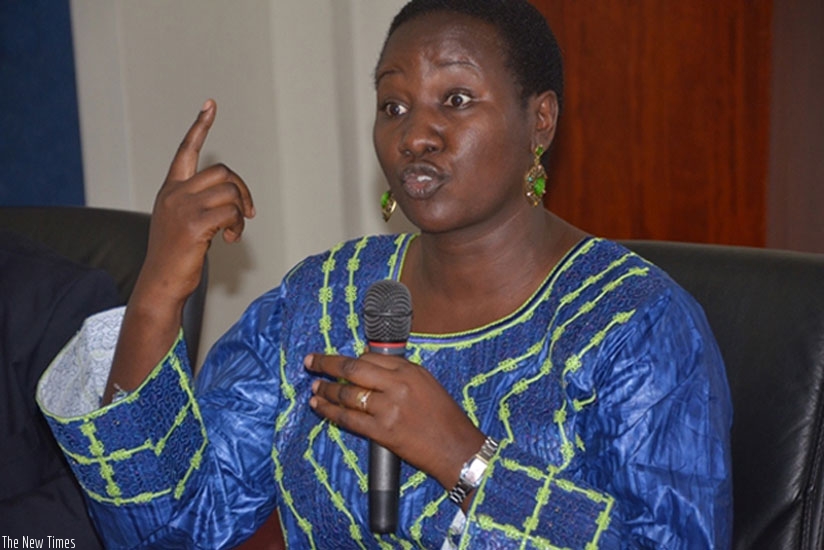 Sports and Culture minister Julienne Uwacu. (File photo)