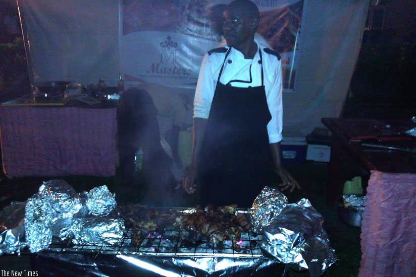 Packed fish and meat at the Masters Lounge tent. (All photos by Hassan Mutuhe)