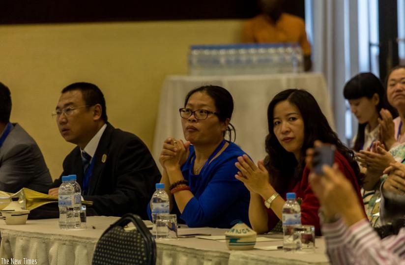 Chinese investors at the East Africa-China business forum held in Kigali on Monday. (Timothy Kisambira)
