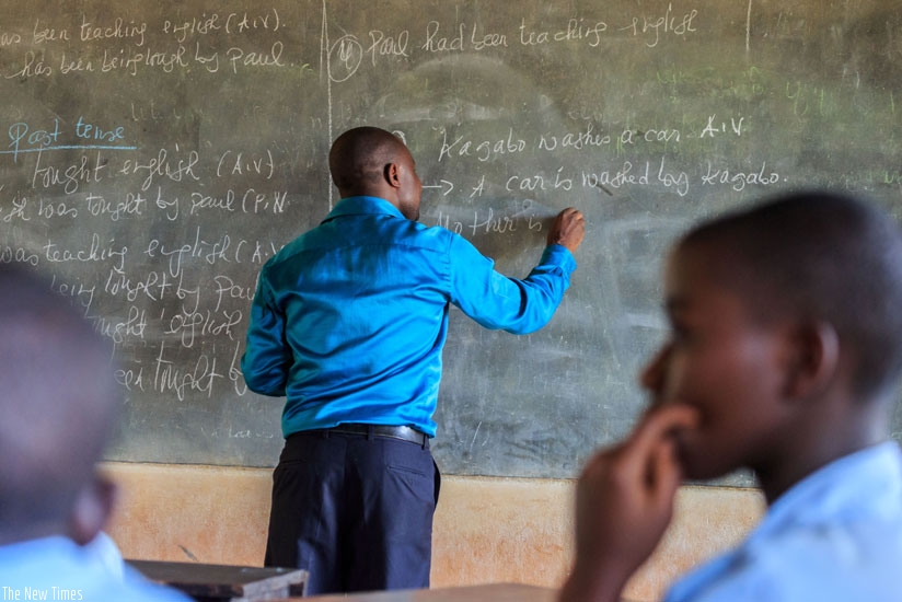 Teachers must be given the means to fulfill their mission of giving students the skills and knowledge they need to gain decent employment.  (Timothy Kisambira)