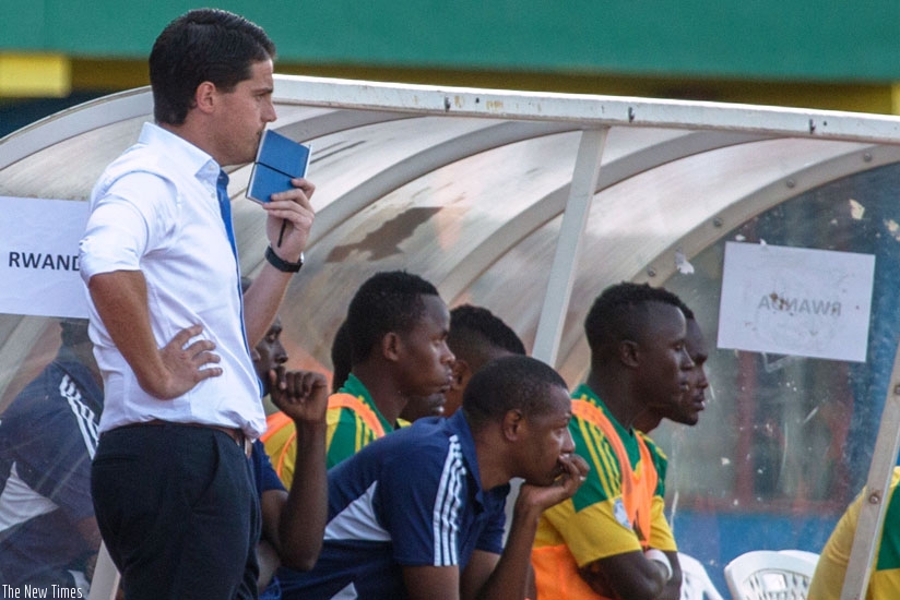 Johnny McKinstry (standing) had already travelled to Scotland in anticipation for the Amavubi trip. (File)