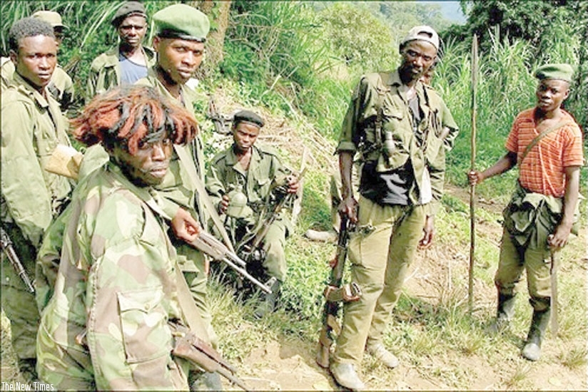 FDLR militia in the jungles of DR Congo. (File)
