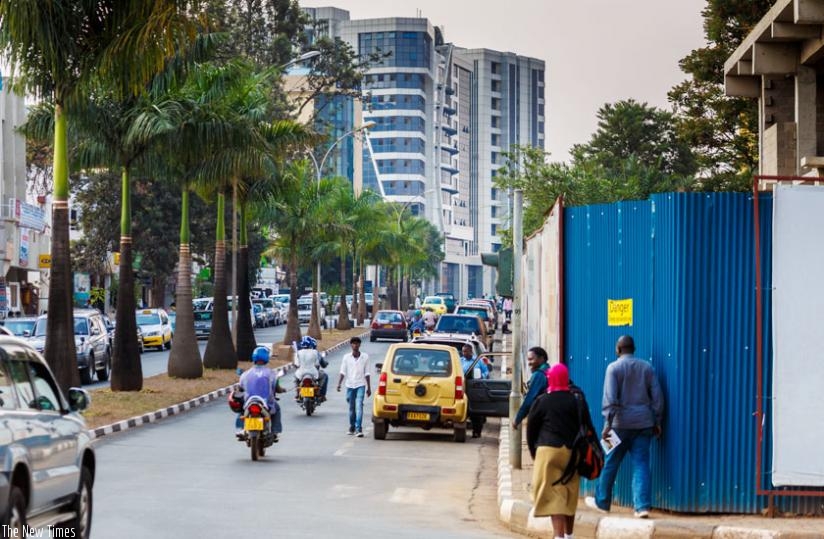 The Centenary House-Ecole Belge street that was yesterday declared the city's first car-free zone. (Timothy Kisambira)