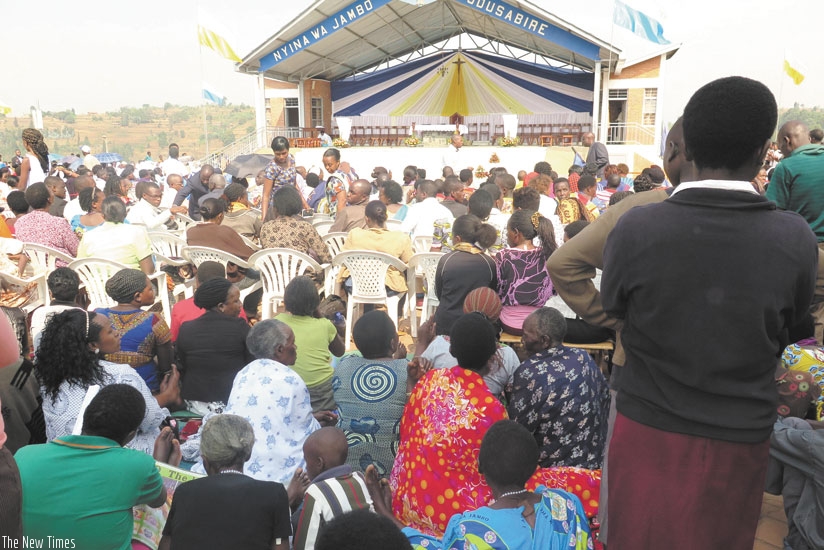 A section of the congregation that turned up. *Solomon Asaba)