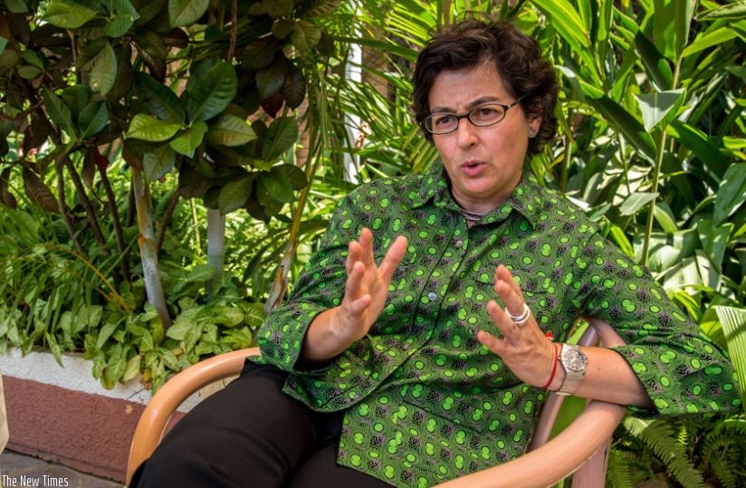  Gonzalez during the interview with The New Times. (Doreen Umutesi)