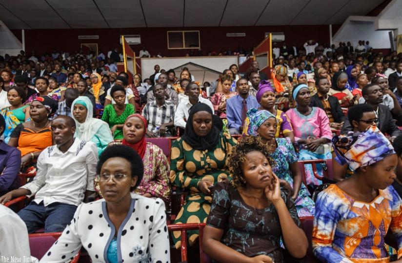 Members of the public listen to the debate to amend Article 101 in Parliament last month. (File)