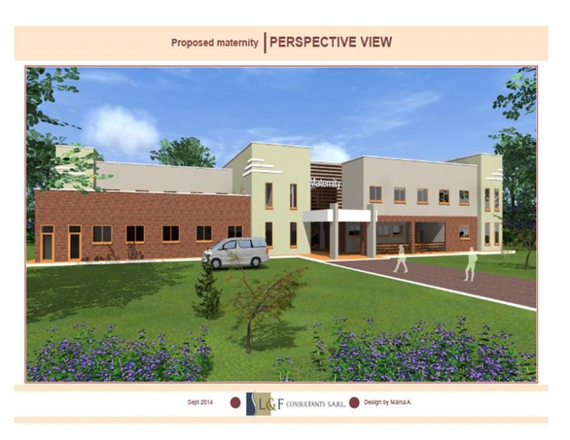 An artistic impresssion of the proposed new maternity ward at Kabutare Hospital. (Courtesy)