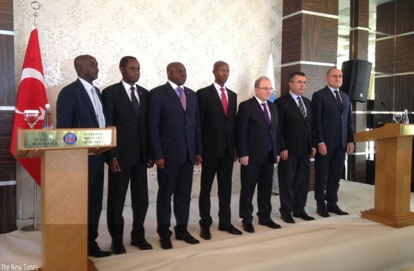 The Rwandan delegation and their Turkish counterparts in Ankara on Friday. (Courtesy)