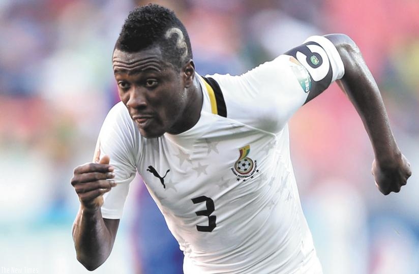 Black Stars captain Asamoah Gyan. (Net photo)