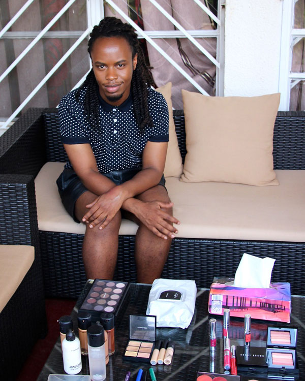 Makeup artist Ivan Mugemanyi studied Translation at Institut Superieur des Traducteurs et Interpretes (ISTI). (Sarine Arslanian)