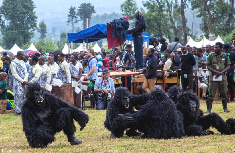 People dressed in Gorilla masks mesmerised guests at the 11th Kwita Izina celebrations over the weekend.