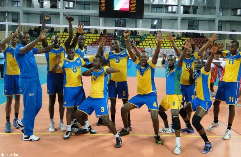 Rwanda celebrates after defeating Seychelles for their first win on Tuesday. (Courtsey)
