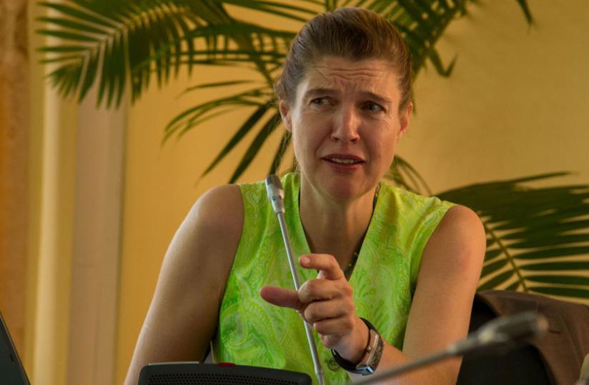 Dr Stangl  during the interview with The New Times. (Doreen Umutesi)