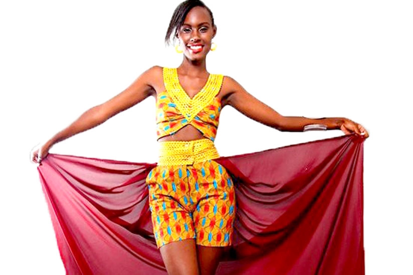 Fiona Mutoni Naringwa emerged the third runner up in the Miss Rwanda 2015.