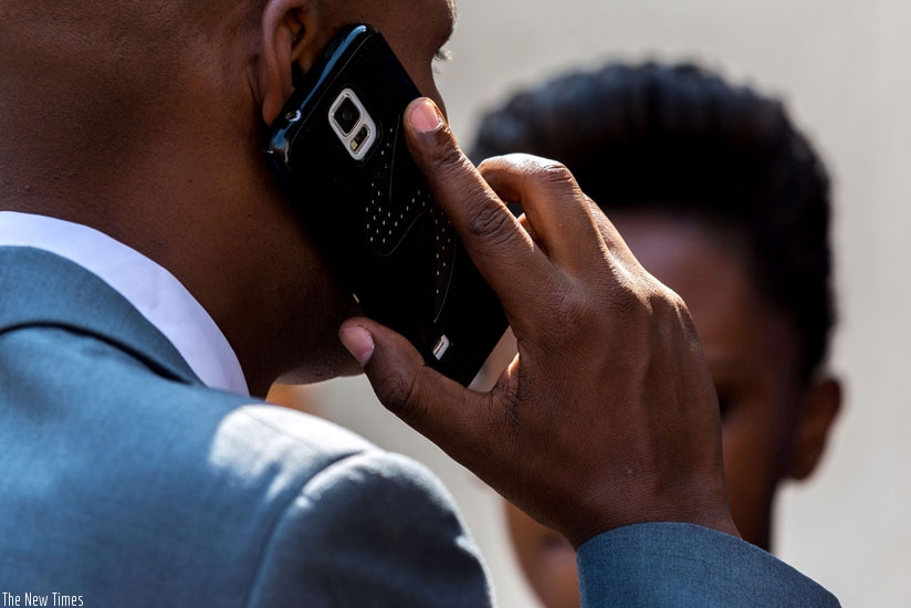 Six in 10 Rwandans today own a mobile phone, an indicator of drop in poverty levels.  (File)