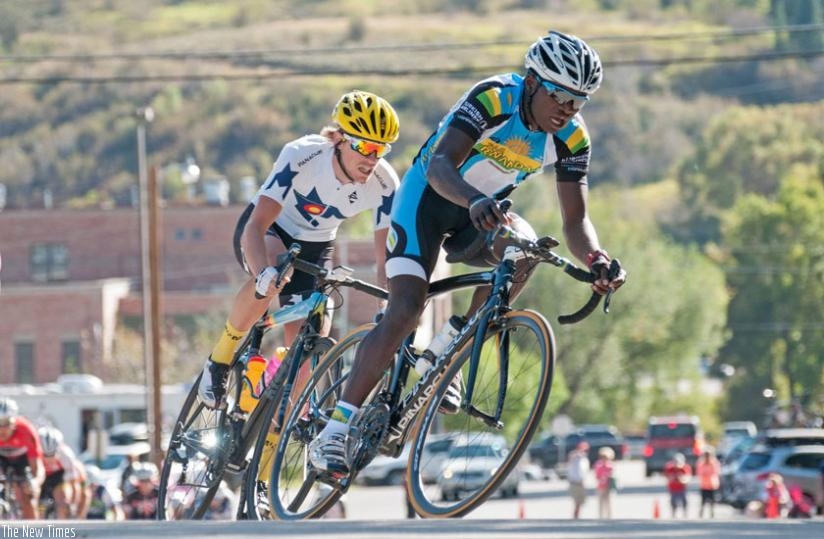Team Rwanda cyclist Bonaventure Uwizeyimana was impressive at the recently concluded Steamboat Spring event in Colorado, USA. (Courtesy)