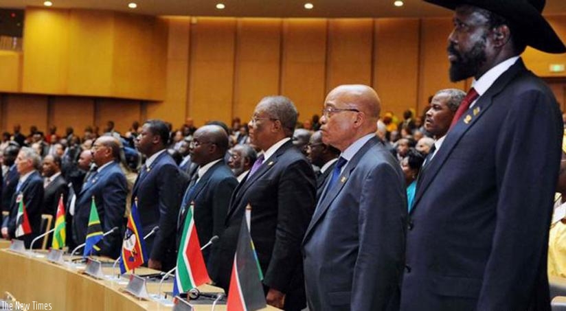 A cross-section of African leaders during a past African Union meeting at the AU headquarters in Addis Ababa, Ethiopia. (Courtesy)