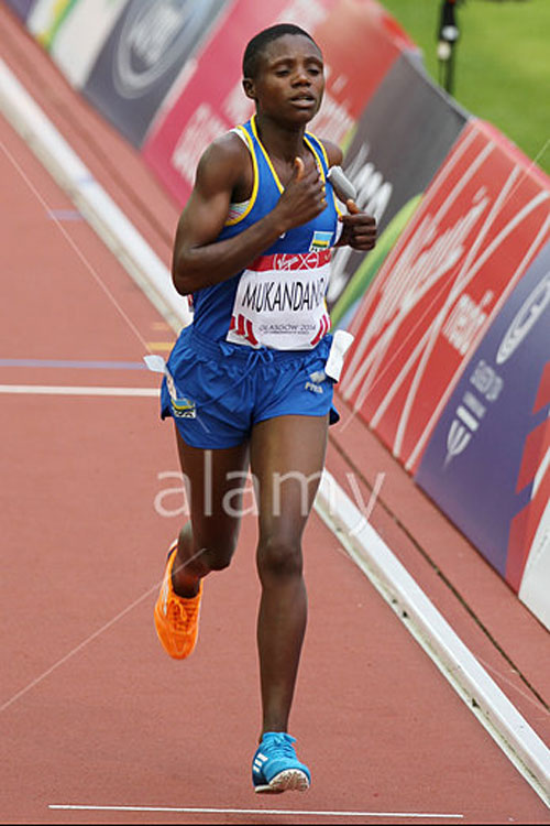 Clementine Mukandanga finished 7th in the women's 10.000m final on Wednesday. (File)